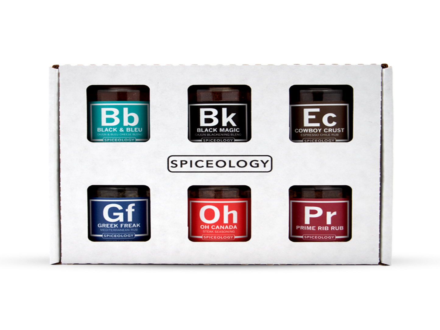 Spiceology Steak Lovers Flavors Variety Pack - 6 Mini Rub Jars