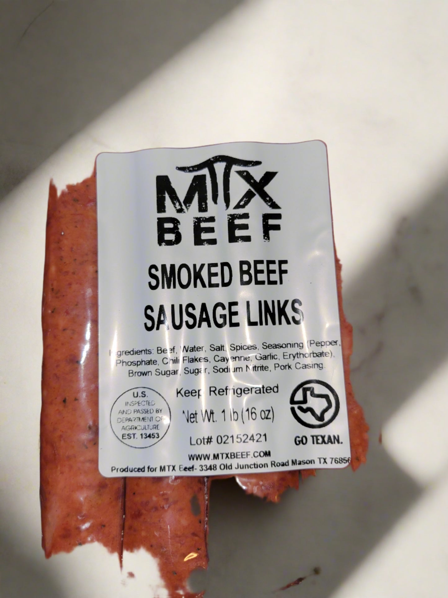 Sausage Links (MTX Beef)