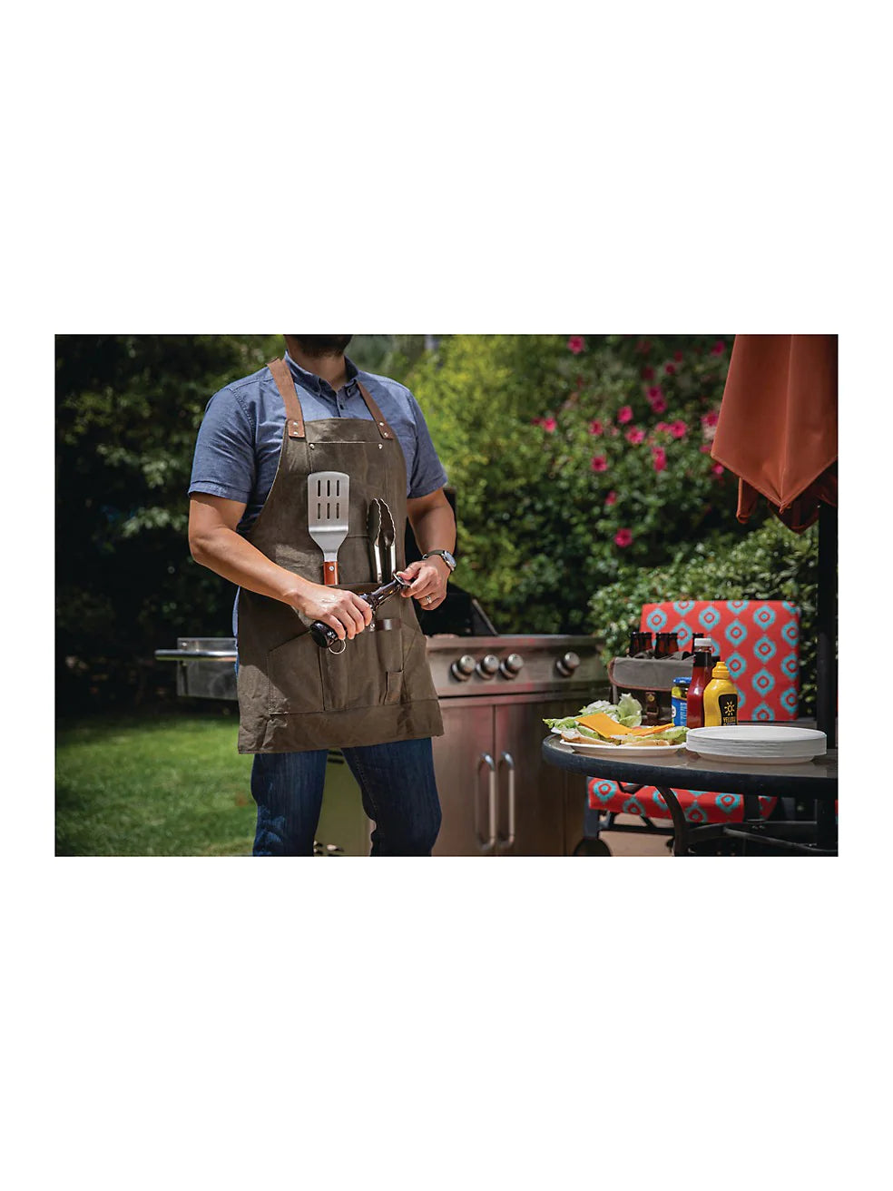 BBQ Apron, with Tools & Bottle Opener Set - Core