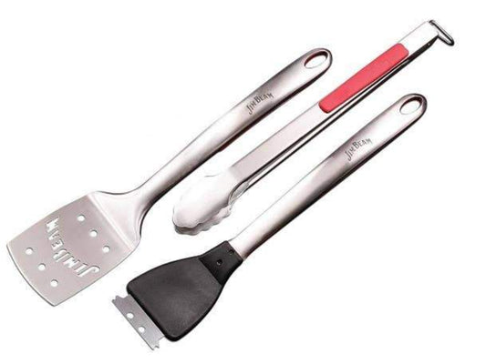 Jim Beam Soft Grip Handle Grilling Tools Set (3-Piece)