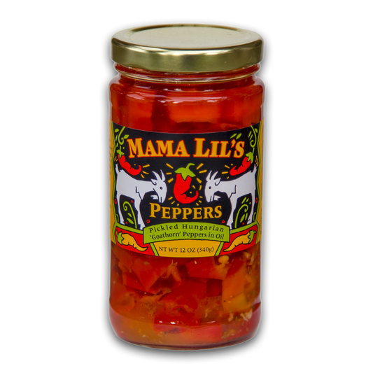 Mama Lil's Mildly Spicy Peppers In Oil (original) - 12oz
