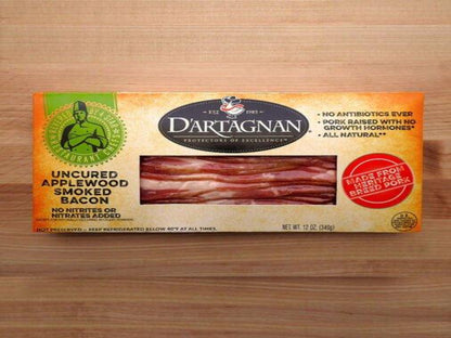 D'Artagnan Uncured Applewood Smoked Bacon